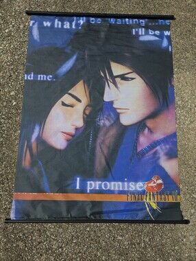 Vintage Final Fantasy VIII 8 Squall Rinoa Anime Game Promo Wall Scroll Poster